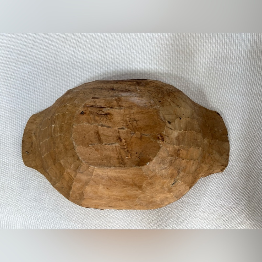 RARE Antique flour dough bread kneading bowl, hand carved GORGEOUS - Picture 2 of 5
